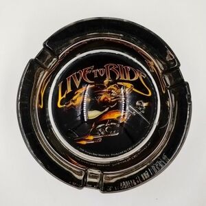 Live to Ride Sturgis Thick glass ashtray